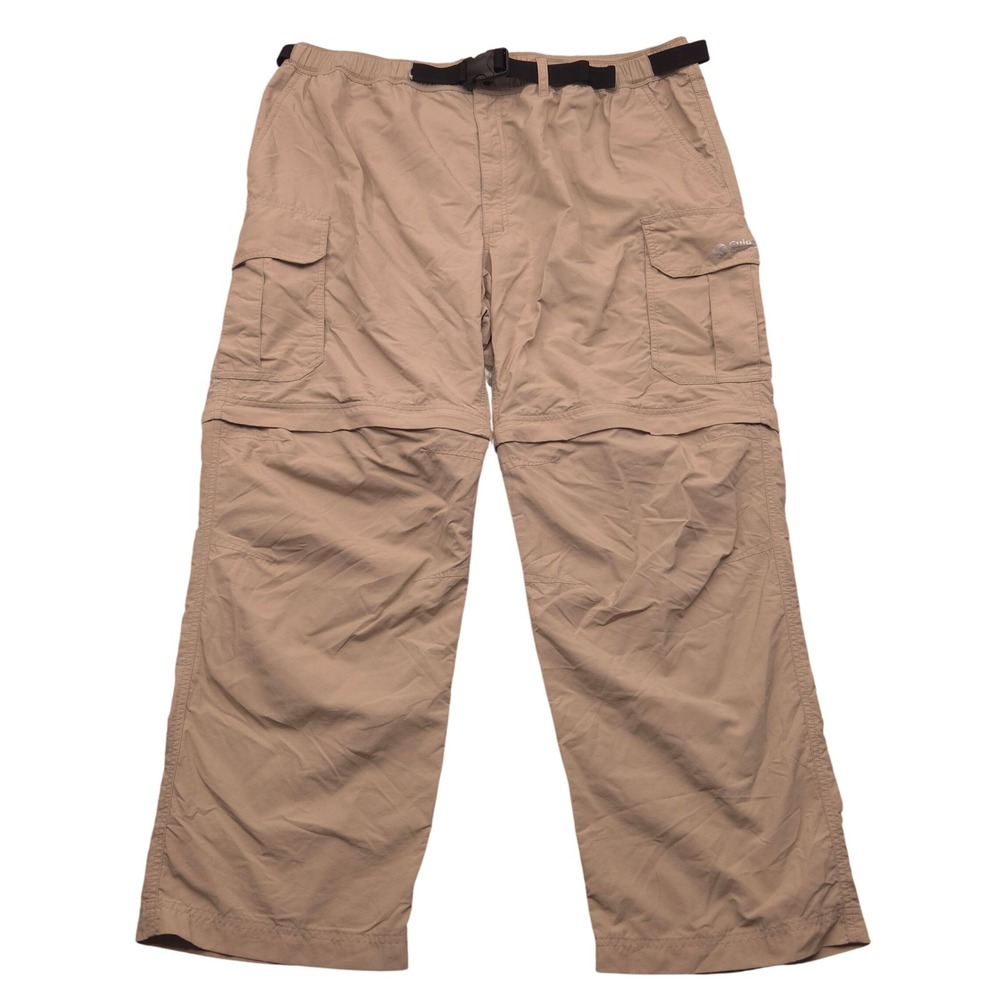 Gander Mountain Guide‎ Series Mens 2XL 30 Convertible Zip Off Cargo Pants Khaki